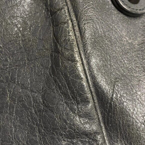 Auth BALENCIAGA The Sunday Small Tote 228750 Dark Gray Leather Tote Bag - Picture 14 of 16